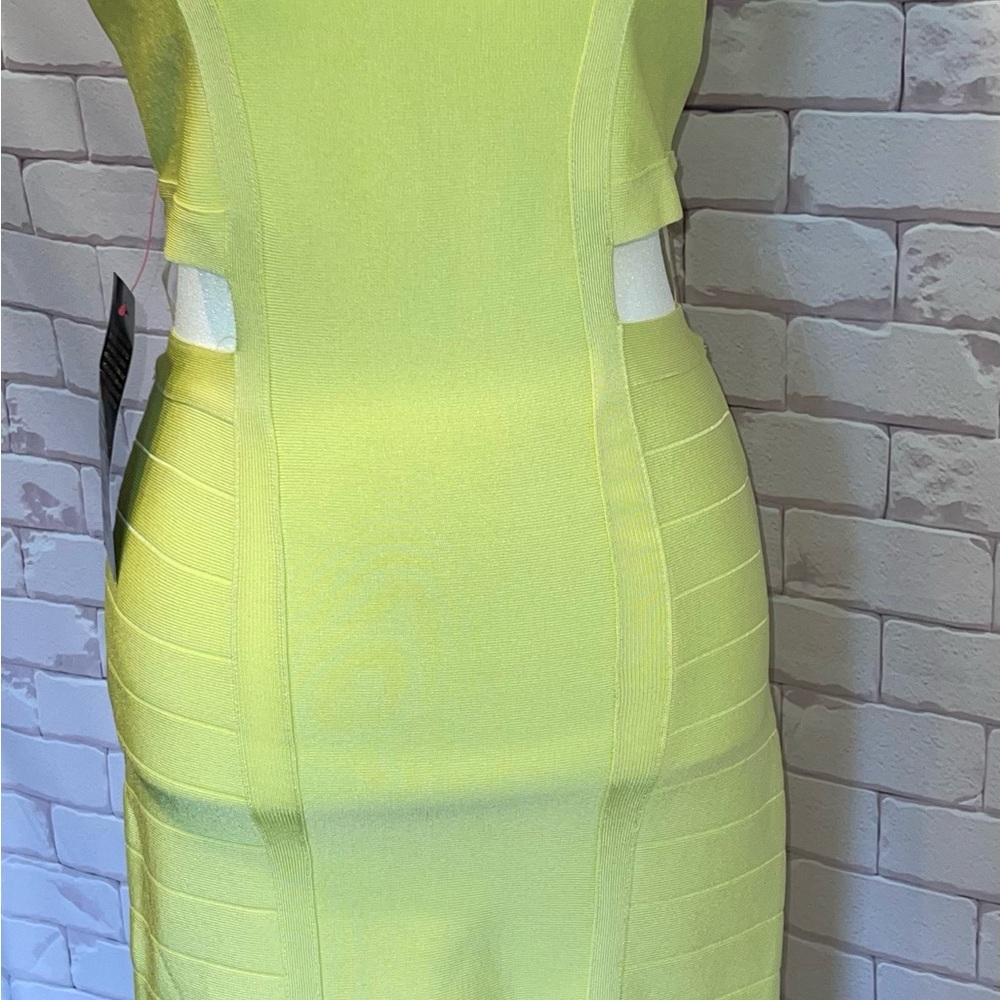 Bebe Lime Green Bandage Dress